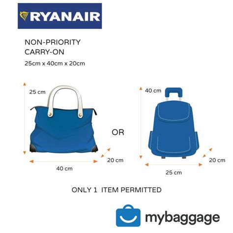 ryanair carry on size inches.